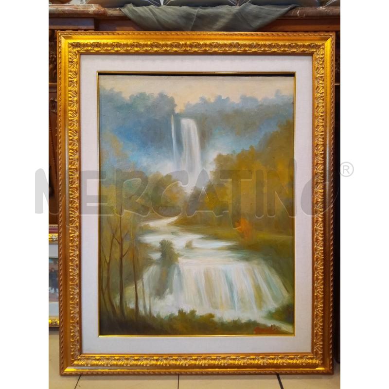 QUADRO OLIO SU TELA CASCATE | Mercatino dell'Usato Roma porta maggiore 1