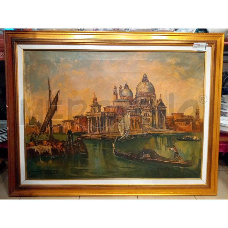 QUADRO OLIO SU TELA CHIESA DELLA SALUTE VENEZIA | Mercatino dell'Usato Roma porta maggiore 1
