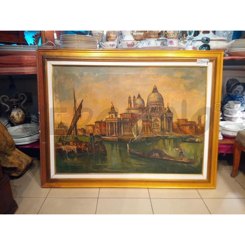 QUADRO OLIO SU TELA CHIESA DELLA SALUTE VENEZIA | Mercatino dell'Usato Roma porta maggiore 4