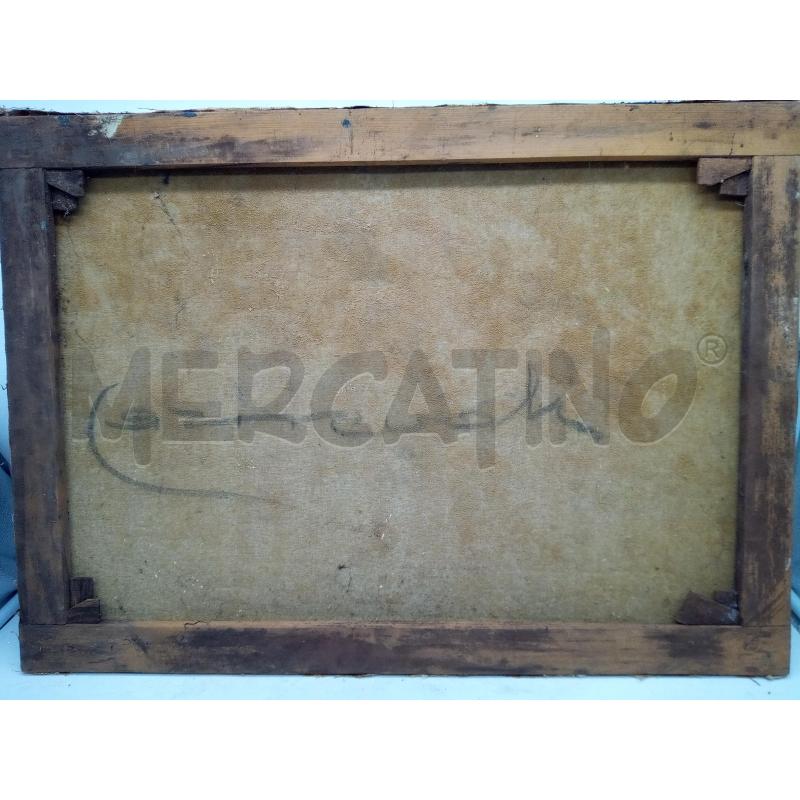 QUADRO OLIO SU TELA CORSA CAVALLI | Mercatino dell'Usato Roma porta maggiore 3