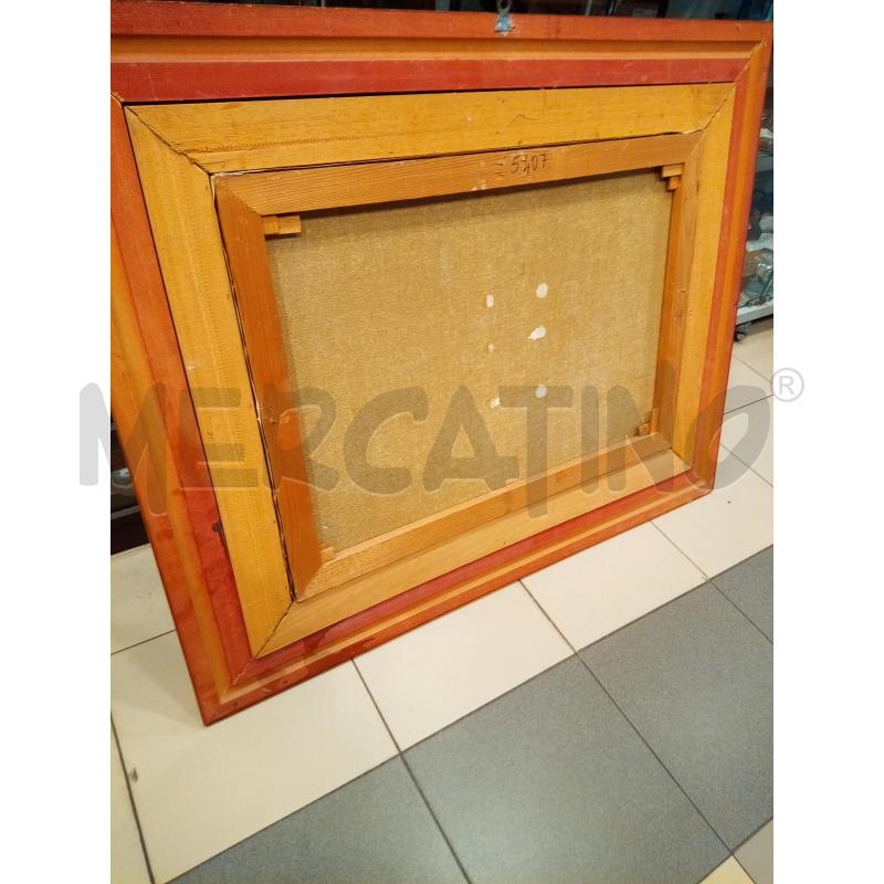 QUADRO OLIO SU TELA DAMA CON CARDINALE | Mercatino dell'Usato Roma porta maggiore 5