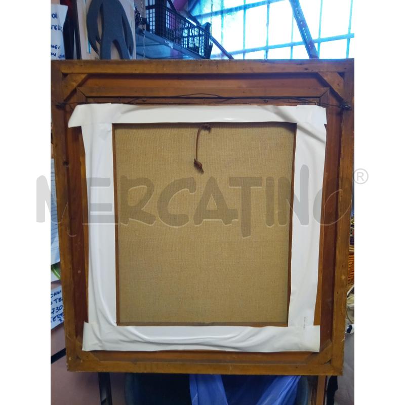 QUADRO OLIO SU TELA DONNA ARCOLAIO | Mercatino dell'Usato Roma porta maggiore 5