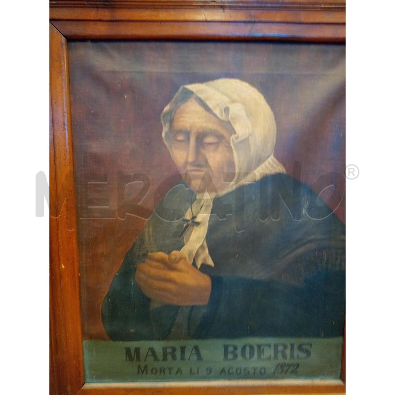 QUADRO OLIO SU TELA DONNA IN PREGHIERA EPOCA | Mercatino dell'Usato Roma porta maggiore 2