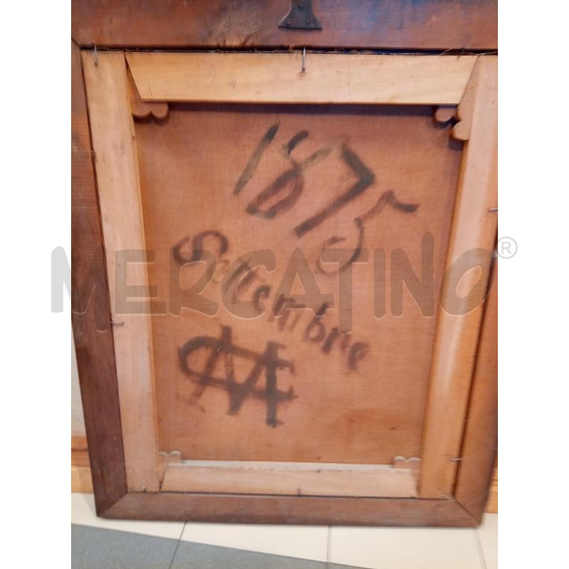 QUADRO OLIO SU TELA DONNA IN PREGHIERA EPOCA | Mercatino dell'Usato Roma porta maggiore 5