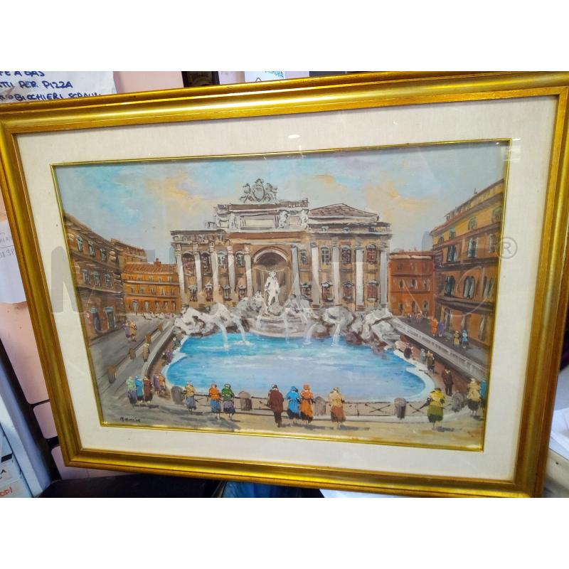 QUADRO OLIO SU TELA FONTANA DI TREVI | Mercatino dell'Usato Roma porta maggiore 1
