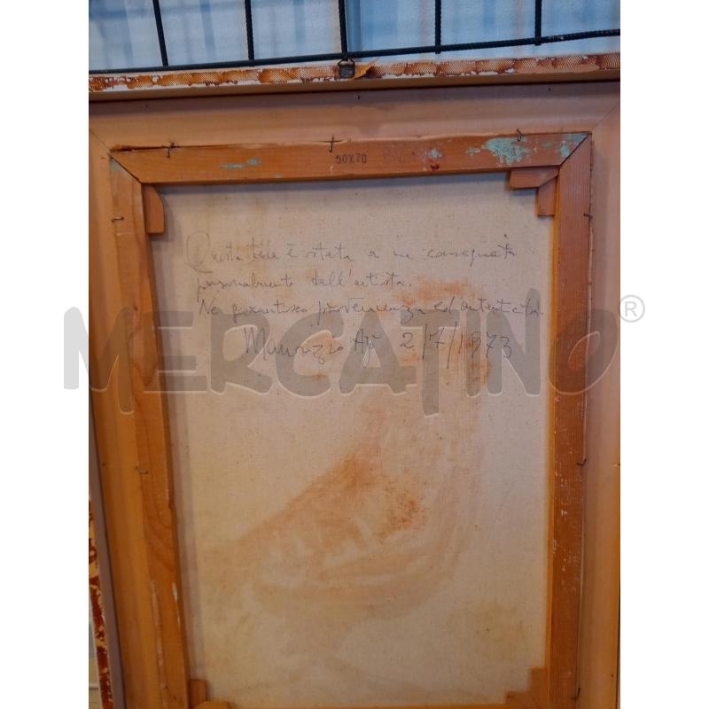 QUADRO OLIO SU TELA GALLO | Mercatino dell'Usato Roma porta maggiore 3