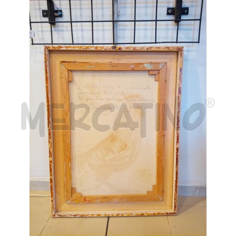 QUADRO OLIO SU TELA GALLO | Mercatino dell'Usato Roma porta maggiore 4