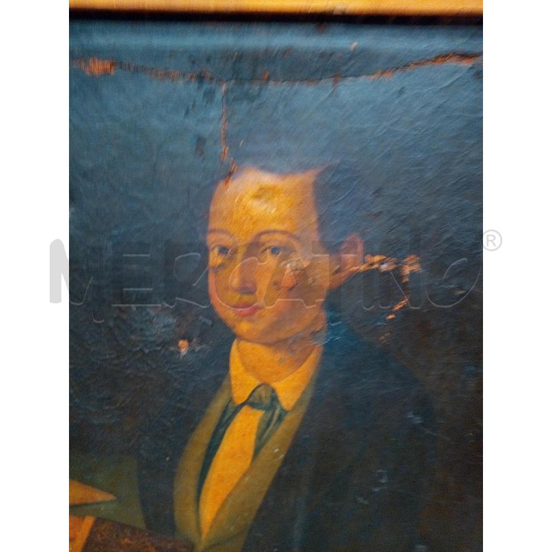 QUADRO OLIO SU TELA GIOVANOTTO EPOCA DA RESTAURARE  | Mercatino dell'Usato Roma porta maggiore 4