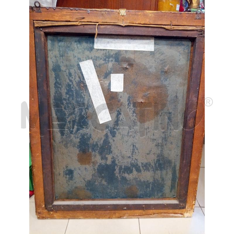 QUADRO OLIO SU TELA GIOVANOTTO EPOCA DA RESTAURARE  | Mercatino dell'Usato Roma porta maggiore 5