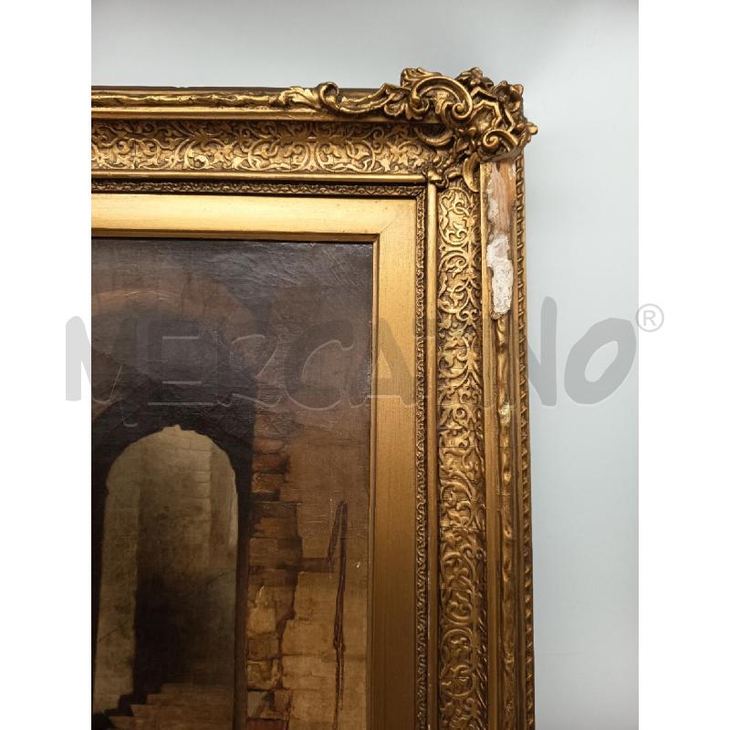 QUADRO OLIO SU TELA GUARDIA IN UNIFORME E ARCO  | Mercatino dell'Usato Roma porta maggiore 3