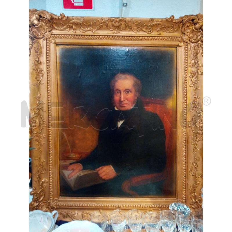 QUADRO OLIO SU TELA IL NOTAIO  | Mercatino dell'Usato Roma porta maggiore 1