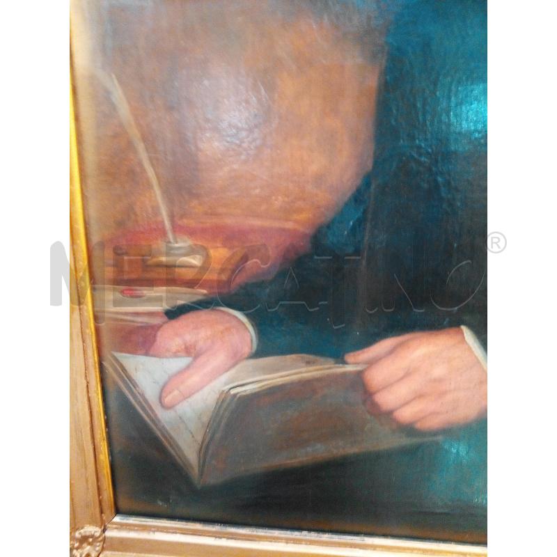 QUADRO OLIO SU TELA IL NOTAIO  | Mercatino dell'Usato Roma porta maggiore 3