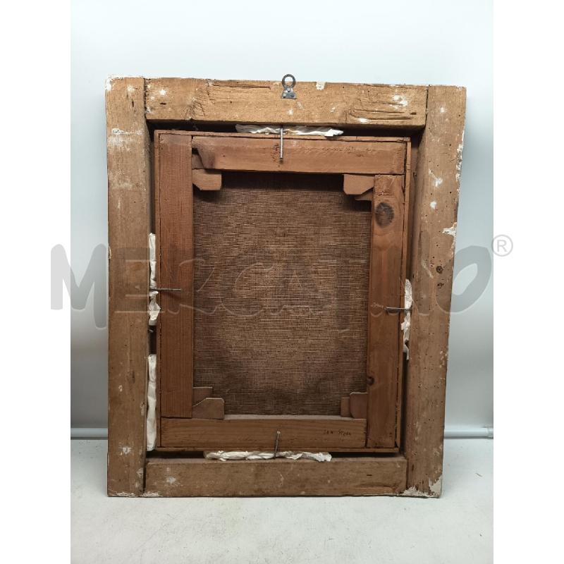 QUADRO OLIO SU TELA INTERNO RUSTICO SCUOLA FIAMMINGA EPOCA  | Mercatino dell'Usato Roma porta maggiore 5