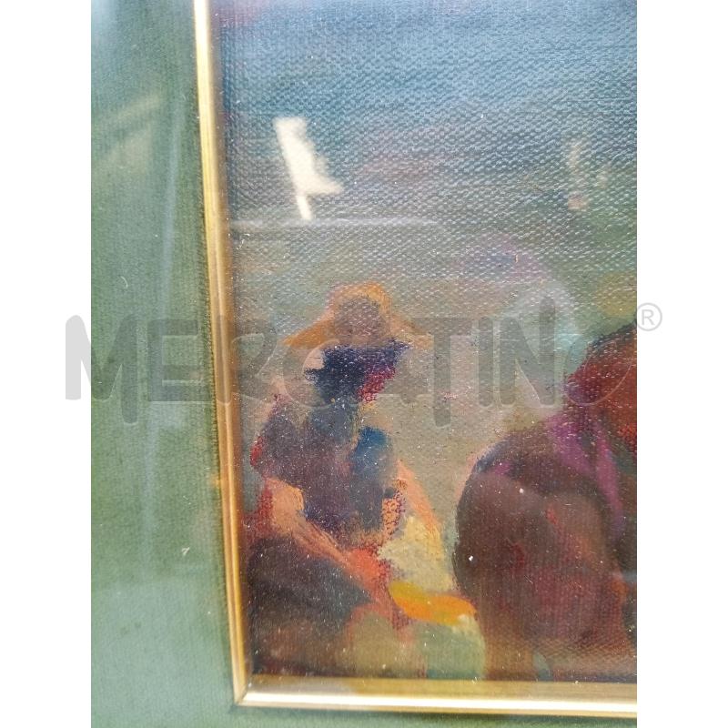 QUADRO OLIO SU TELA LE LAVANDAIE | Mercatino dell'Usato Roma porta maggiore 3