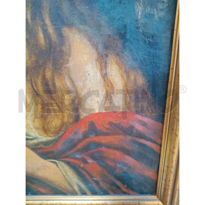 QUADRO OLIO SU TELA MADDALENA PENITENTE RESTAURATA | Mercatino dell'Usato Roma porta maggiore 4