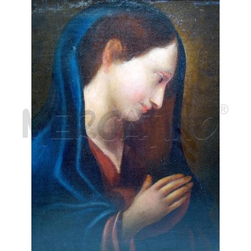 QUADRO OLIO SU TELA MADONNA IN PREGHIERA EPOCA | Mercatino dell'Usato Roma porta maggiore 2