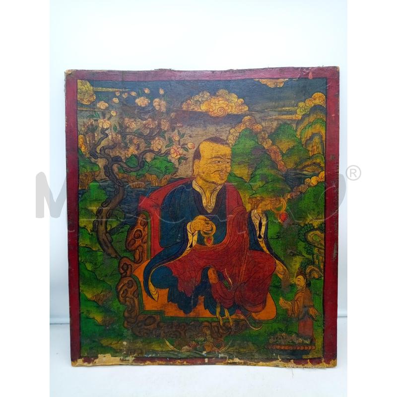 QUADRO OLIO SU TELA MAESTRO BUDDISTA  | Mercatino dell'Usato Roma porta maggiore 1
