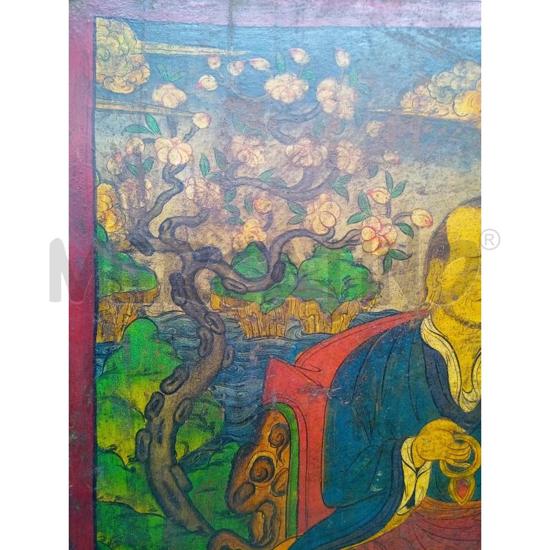 QUADRO OLIO SU TELA MAESTRO BUDDISTA  | Mercatino dell'Usato Roma porta maggiore 3