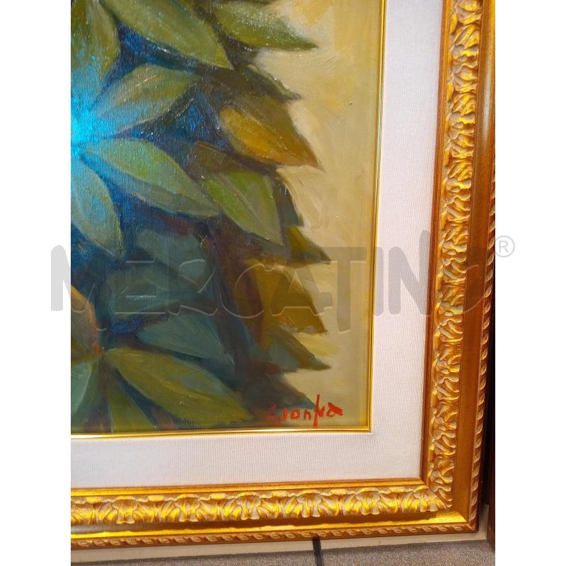 QUADRO OLIO SU TELA MAGNOLIE | Mercatino dell'Usato Roma porta maggiore 3