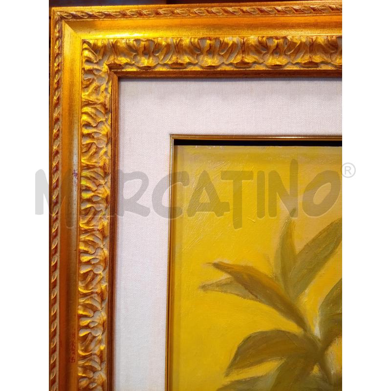 QUADRO OLIO SU TELA MAGNOLIE | Mercatino dell'Usato Roma porta maggiore 4