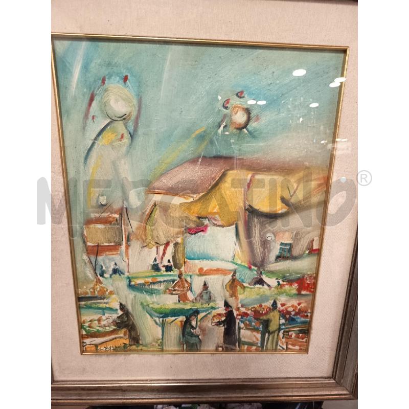 QUADRO OLIO SU TELA MERCATINO | Mercatino dell'Usato Roma porta maggiore 1