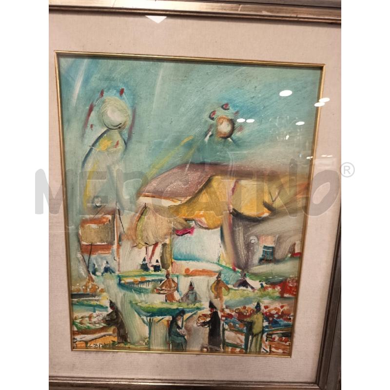 QUADRO OLIO SU TELA MERCATINO | Mercatino dell'Usato Roma porta maggiore 3