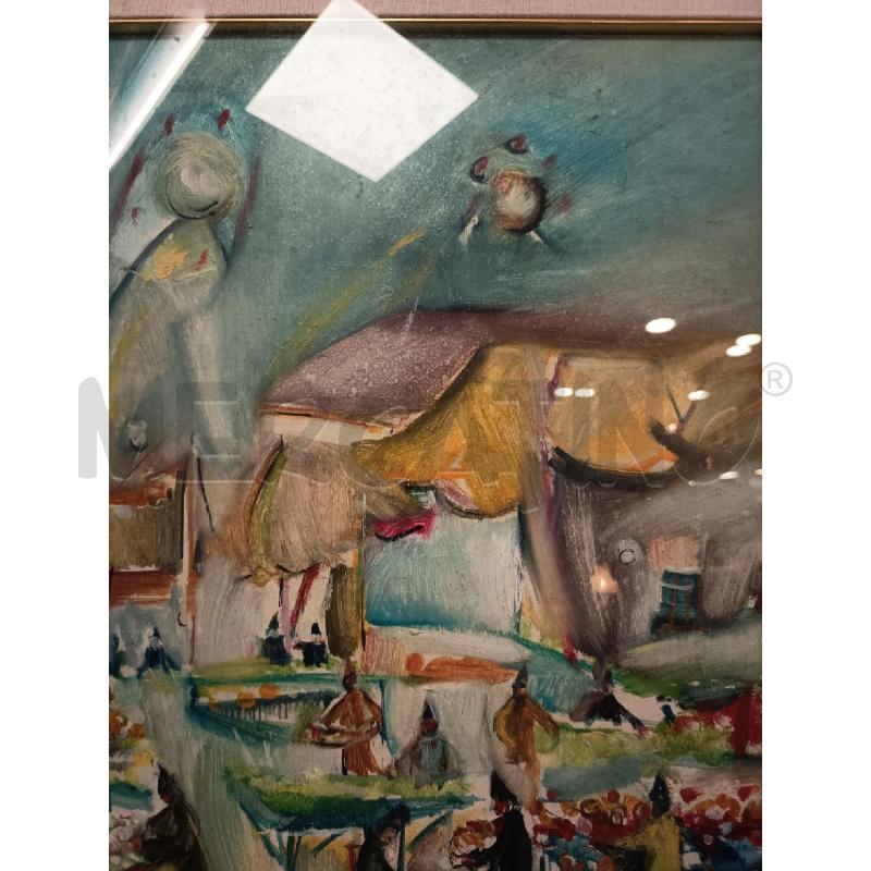 QUADRO OLIO SU TELA MERCATINO | Mercatino dell'Usato Roma porta maggiore 4