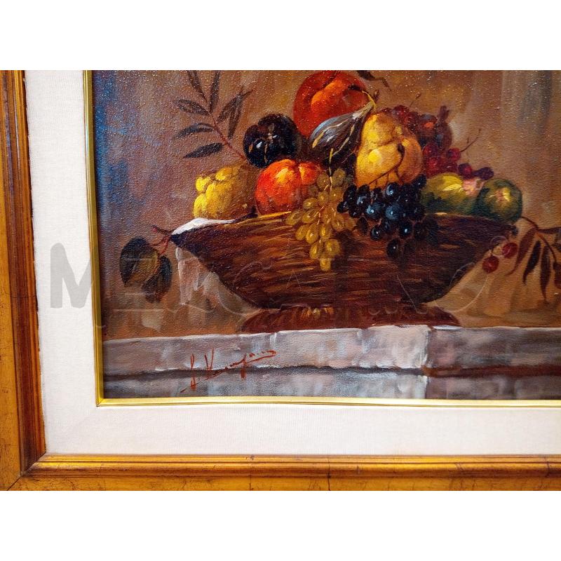 QUADRO OLIO SU TELA NATURA MORTA | Mercatino dell'Usato Roma porta maggiore 2
