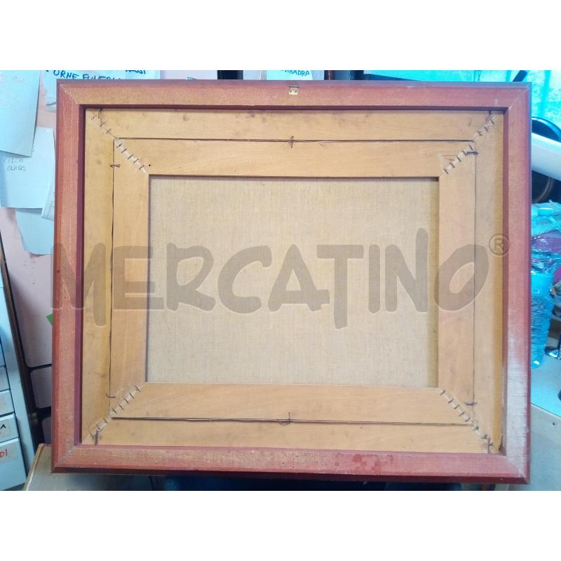 QUADRO OLIO SU TELA NATURA MORTA BARATTOLI E BOTTIGLIE  | Mercatino dell'Usato Roma porta maggiore 3