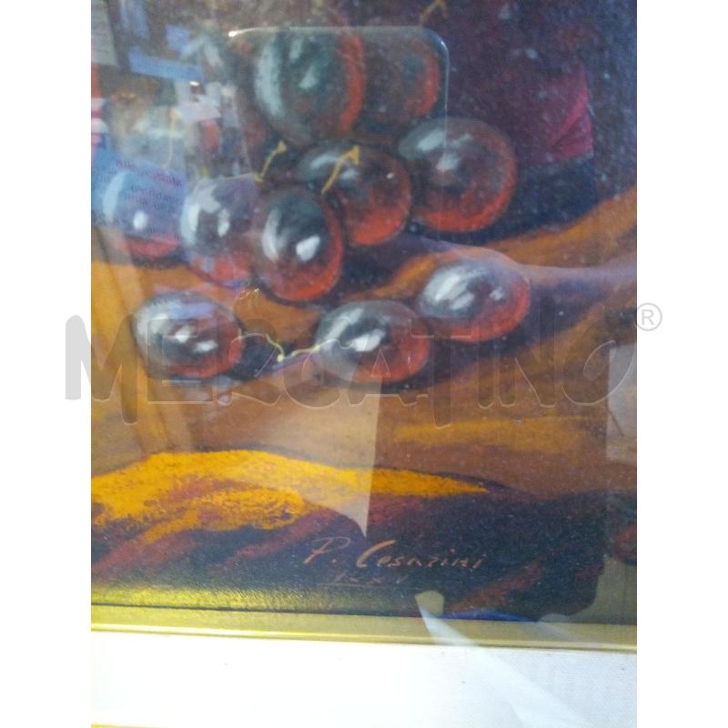 QUADRO OLIO SU TELA NATURA MORTA E CAVALLO | Mercatino dell'Usato Roma porta maggiore 5