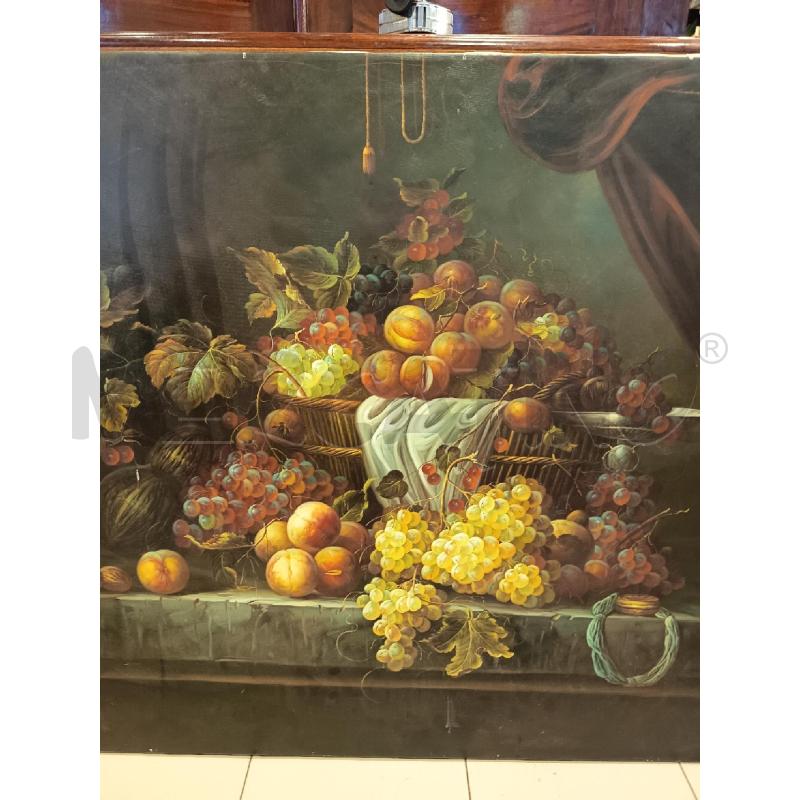 QUADRO OLIO SU TELA NATURA MORTA FRUTTA | Mercatino dell'Usato Roma porta maggiore 1