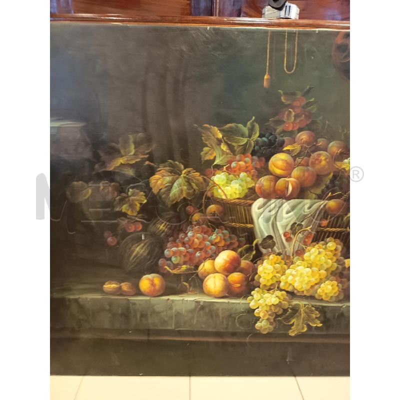 QUADRO OLIO SU TELA NATURA MORTA FRUTTA | Mercatino dell'Usato Roma porta maggiore 3