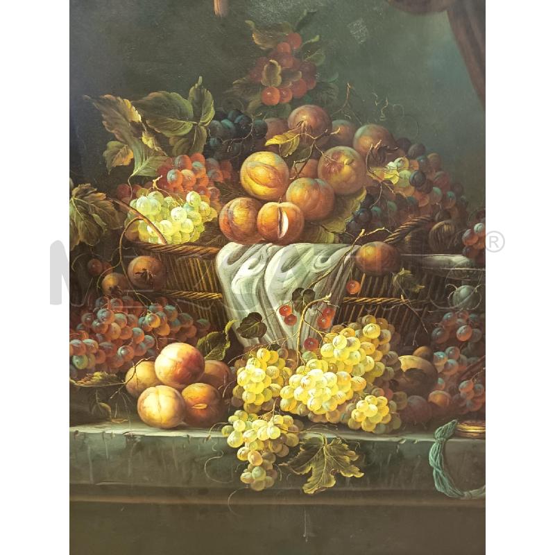 QUADRO OLIO SU TELA NATURA MORTA FRUTTA | Mercatino dell'Usato Roma porta maggiore 4