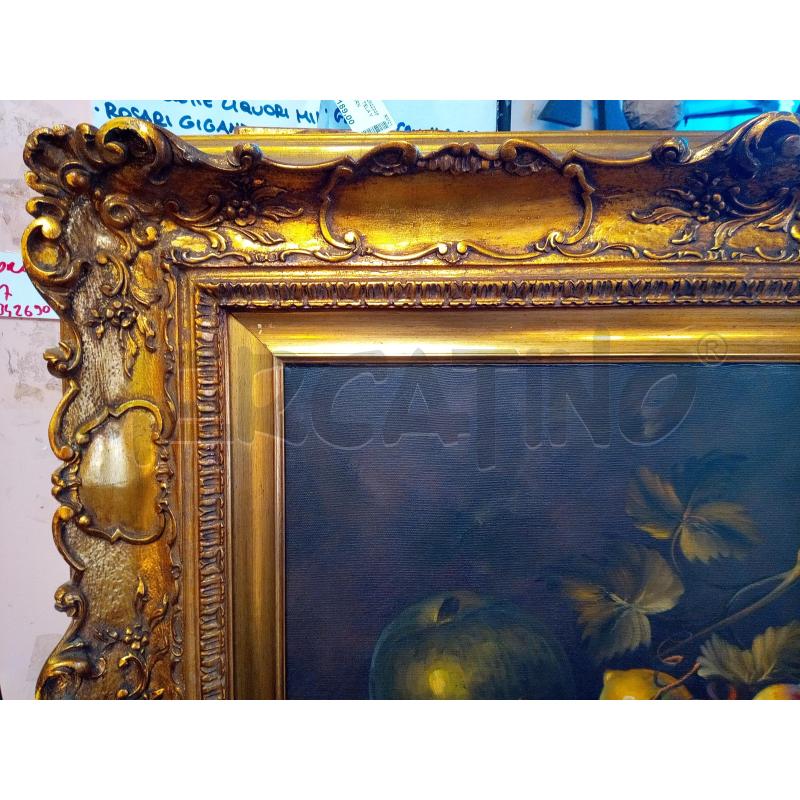 QUADRO OLIO SU TELA NATURA MORTA FRUTTA BROCCA | Mercatino dell'Usato Roma porta maggiore 4
