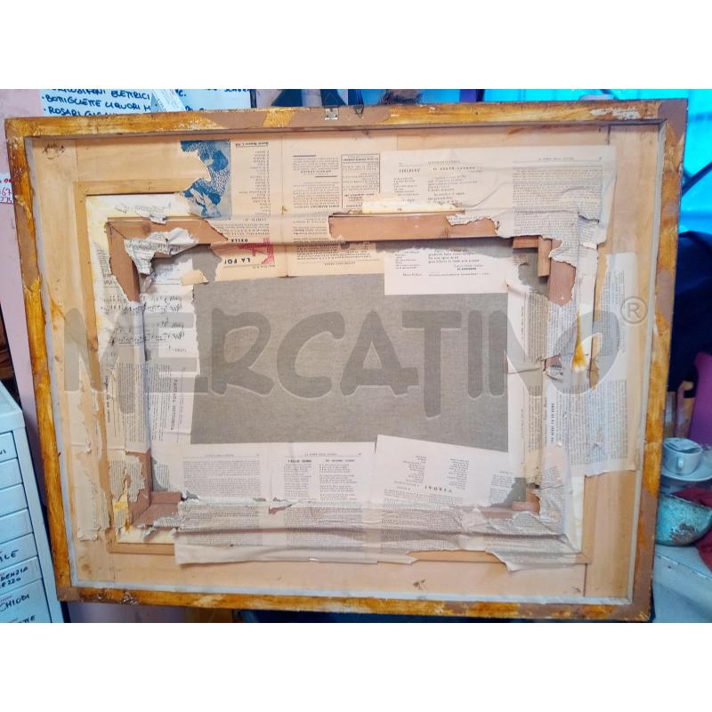 QUADRO OLIO SU TELA NATURA MORTA FRUTTA BROCCA | Mercatino dell'Usato Roma porta maggiore 5