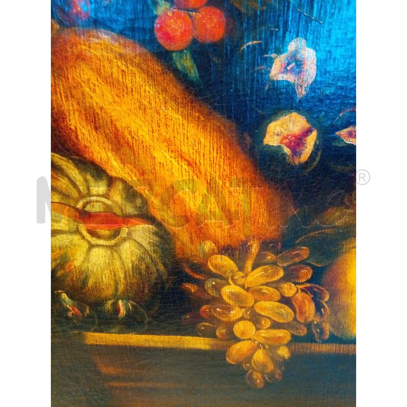 QUADRO OLIO SU TELA NAT MORTA FRUTTA VERDURA | Mercatino dell'Usato Roma porta maggiore 3
