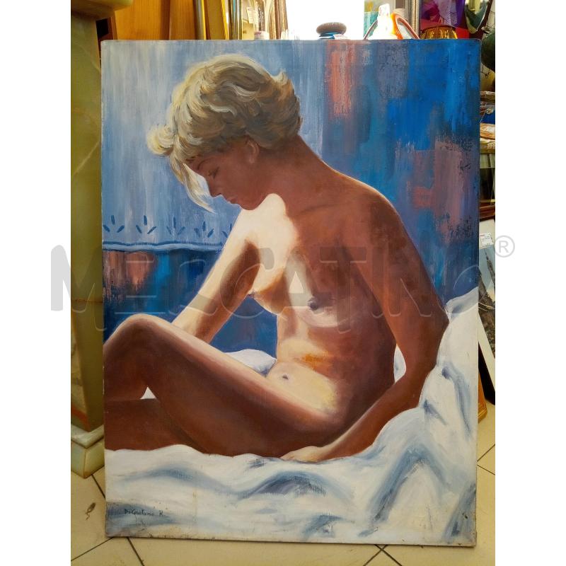 QUADRO OLIO SU TELA NUDO DONNA | Mercatino dell'Usato Roma porta maggiore 1