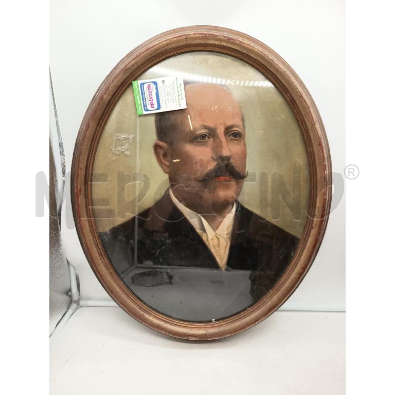 QUADRO OLIO SU TELA OVLAE UOMO BAFFUTO | Mercatino dell'Usato Roma porta maggiore 1