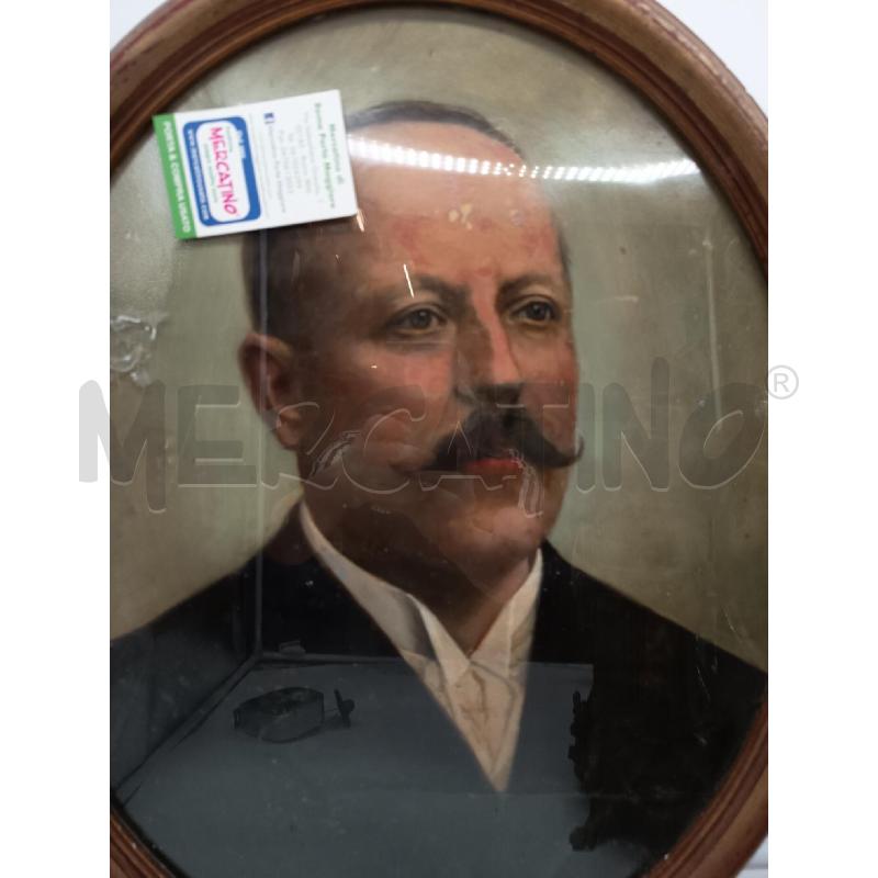 QUADRO OLIO SU TELA OVLAE UOMO BAFFUTO | Mercatino dell'Usato Roma porta maggiore 2