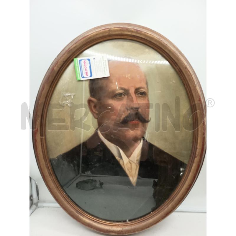 QUADRO OLIO SU TELA OVLAE UOMO BAFFUTO | Mercatino dell'Usato Roma porta maggiore 3