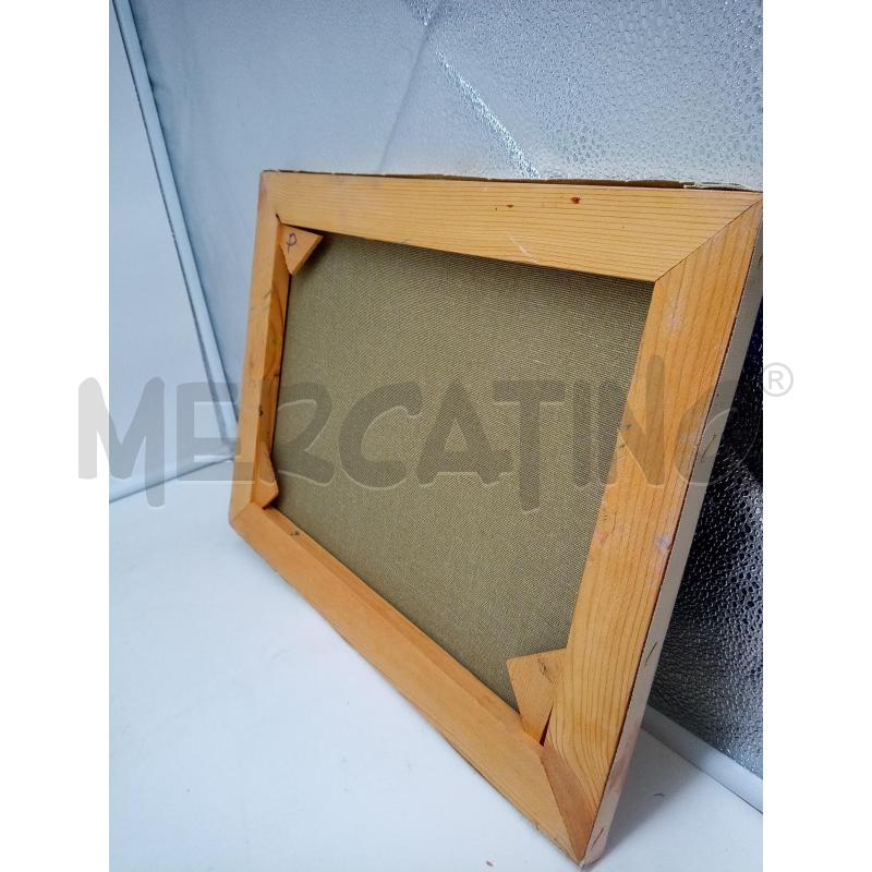 QUADRO OLIO SU TELA PAESAGGIO ALBERATO  | Mercatino dell'Usato Roma porta maggiore 4