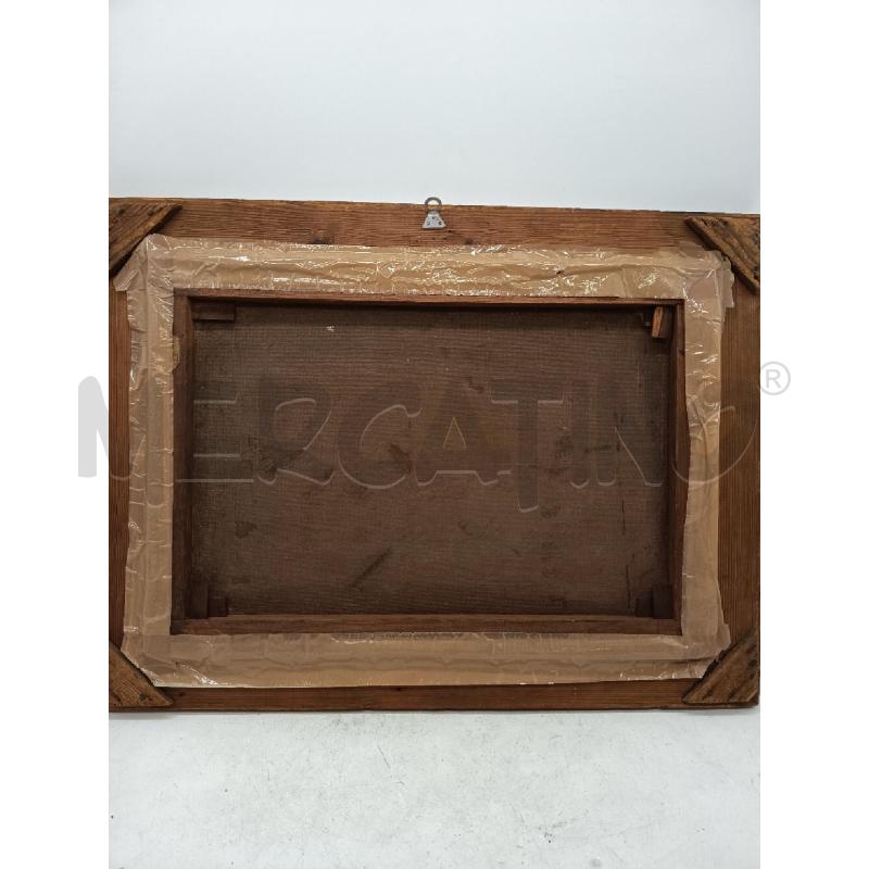 QUADRO OLIO SU TELA PASTORELLA E PECORE IN RIVA AL FIUME  | Mercatino dell'Usato Roma porta maggiore 5
