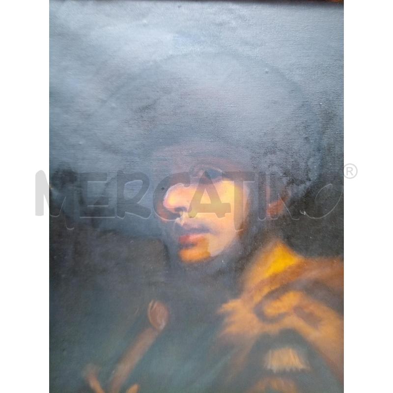 QUADRO OLIO SU TELA PASTORE MUSICO  | Mercatino dell'Usato Roma porta maggiore 2