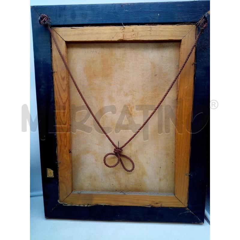 QUADRO OLIO SU TELA PASTORE MUSICO  | Mercatino dell'Usato Roma porta maggiore 4