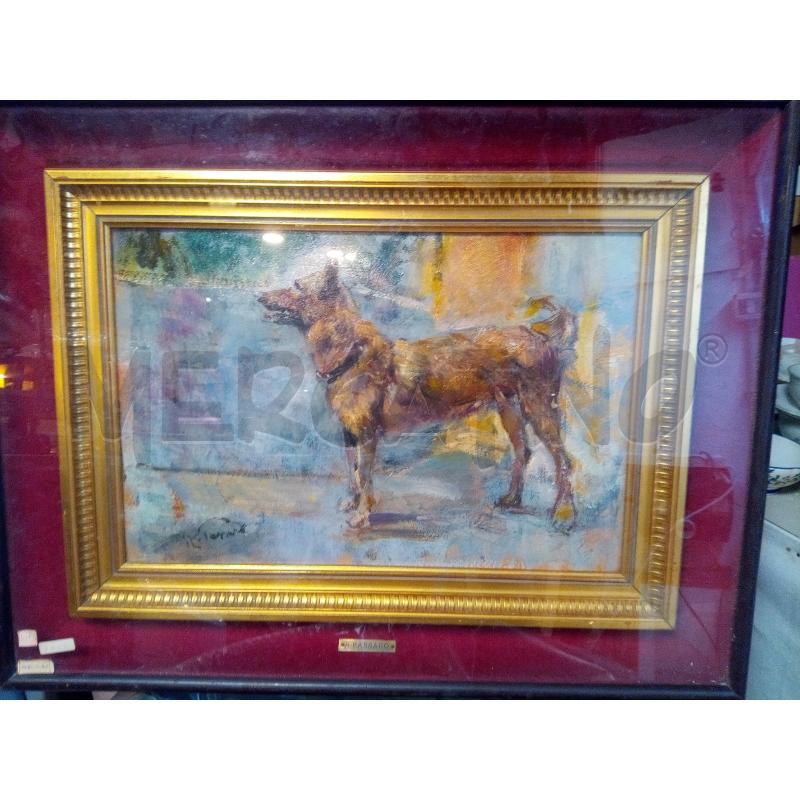 QUADRO OLIO SU TELA PASTORE TEDESCO | Mercatino dell'Usato Roma porta maggiore 1