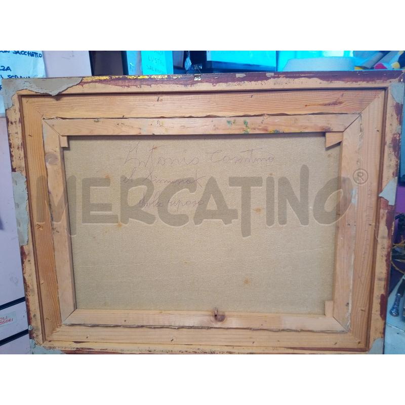 QUADRO OLIO SU TELA PESCATORE ADDORMENTATO | Mercatino dell'Usato Roma porta maggiore 5