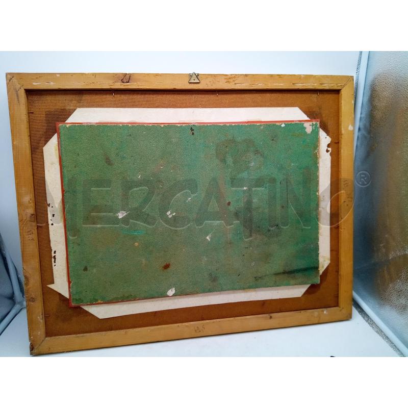 QUADRO OLIO SU TELA PESCATORI IN BARCA | Mercatino dell'Usato Roma porta maggiore 5