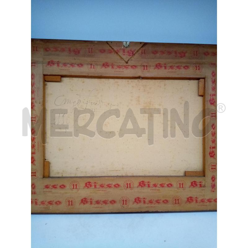 QUADRO OLIO SU TELA PESCATORI SU BARCHE  | Mercatino dell'Usato Roma porta maggiore 5