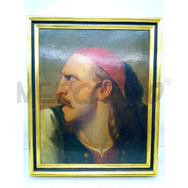 QUADRO OLIO SU TELA PROFILO CORSARO  | Mercatino dell'Usato Roma porta maggiore 1