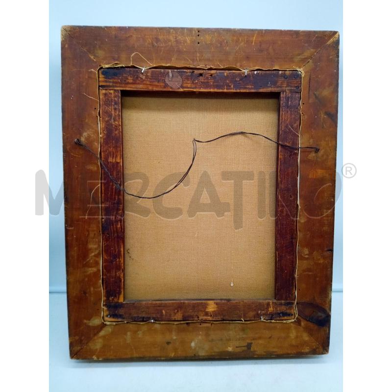 QUADRO OLIO SU TELA RAGAZZA CON VESTITO AZZURRO | Mercatino dell'Usato Roma porta maggiore 5